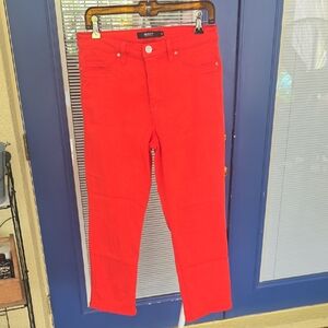 Hudson jeans Vibrant Red Ankle Jeans